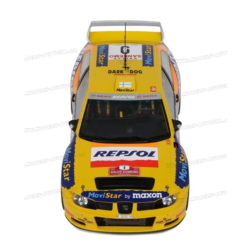 Seat Cordoba WRC Evo2 Nr.9 Rallye Sanremo 1999, OttO mobile 1/18 scale