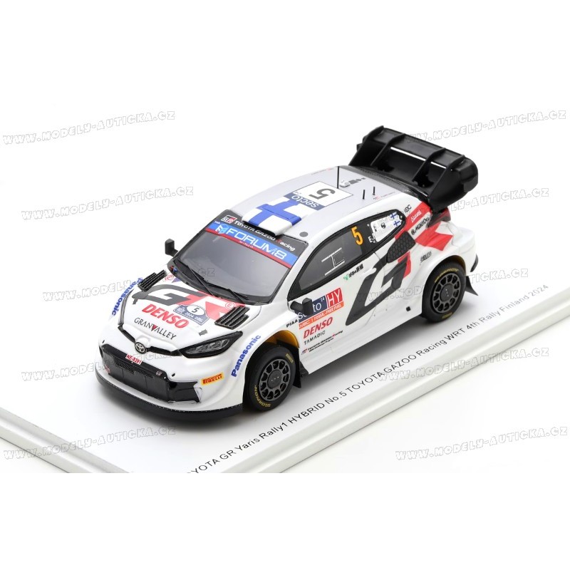 Toyota GR Yaris Rally1 Hybrid Nr.5 4th Rally Finland 2024 model 1:43 Spark S6878