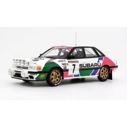 Subaru Legacy RS Gr.A Nr.7 Rallye Sweden 1992 (2nd Place), OttO mobile 1/18 scale