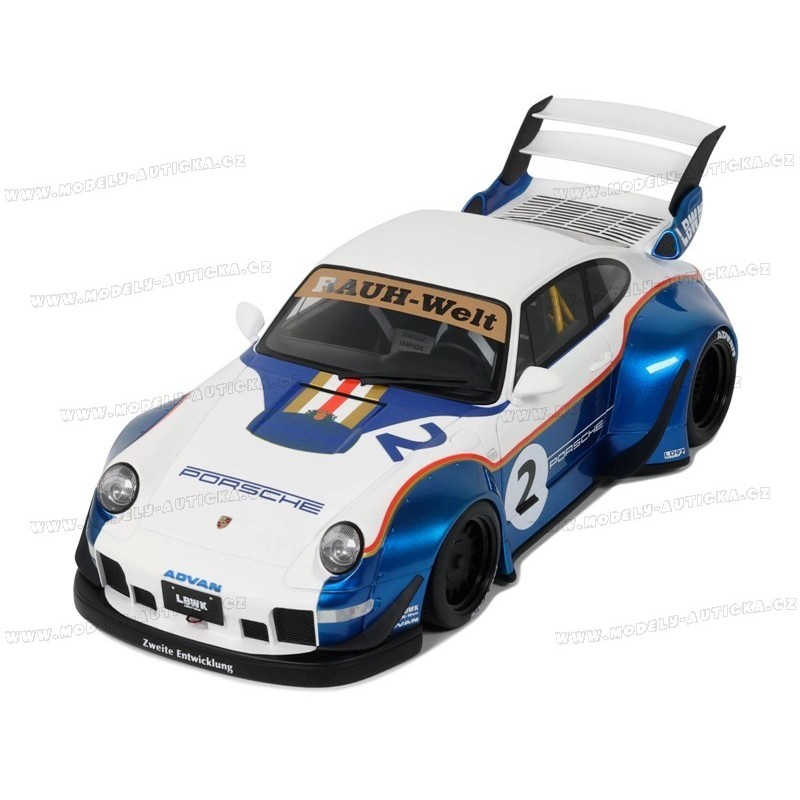 Porsche 911 Type 993 RWB (RAUH-Welt Begriff) X Liberty Walk 2023, GT Spirit 1/18 scale
