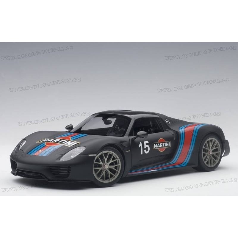 Porsche 918 Spyder Weissach Package 2013 (Matt Black with Martini livery)